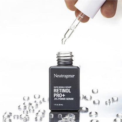 Neutrogena Rapid Wrinkle Repair Retinol Pro+ 0.5% Power Facial Serum – 2-Pack, 1oz Each