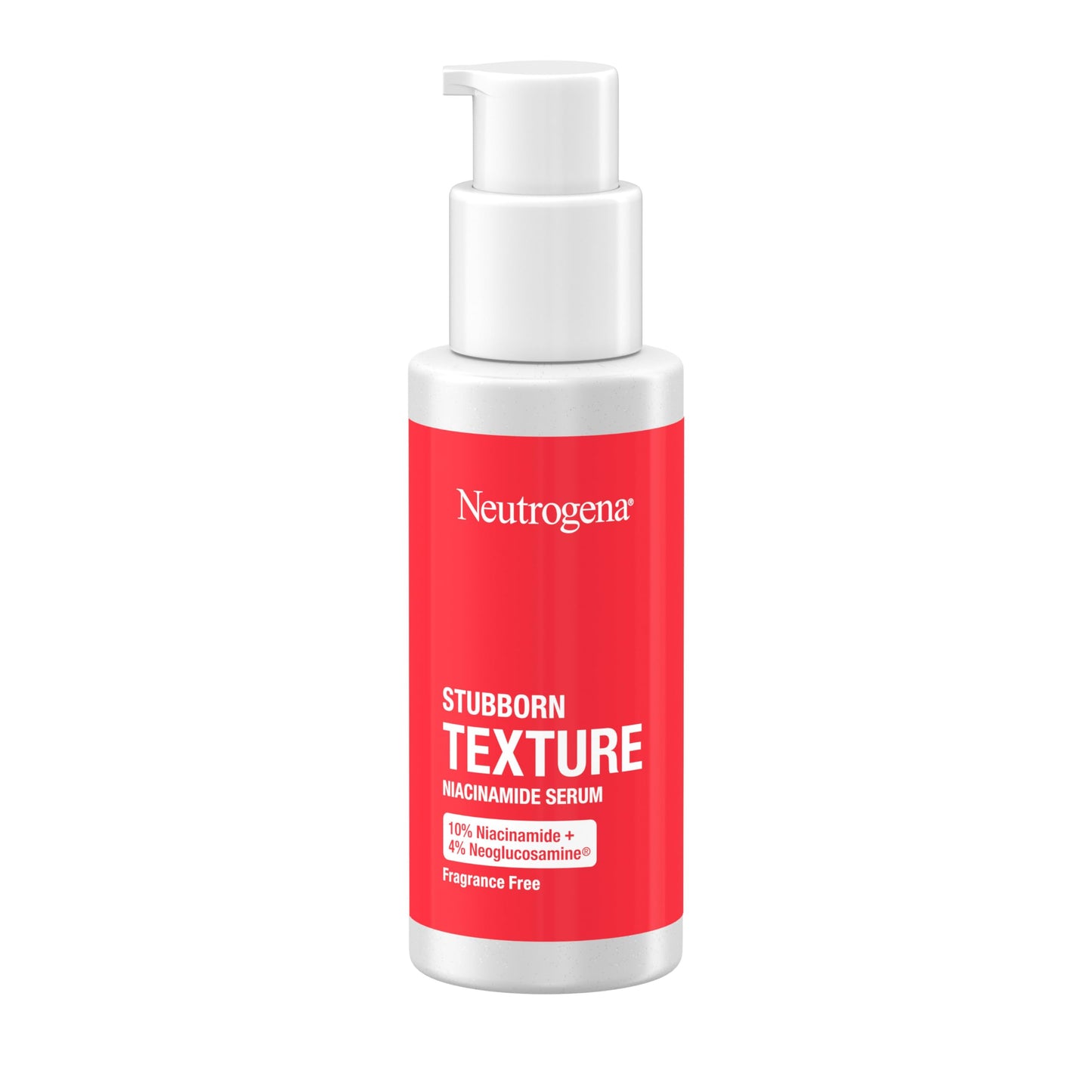 Neutrogena Stubborn Texture Resurfacing Serum – 10% Niacinamide & 4% Neoglucosamine, Fragrance-Free, 1 oz