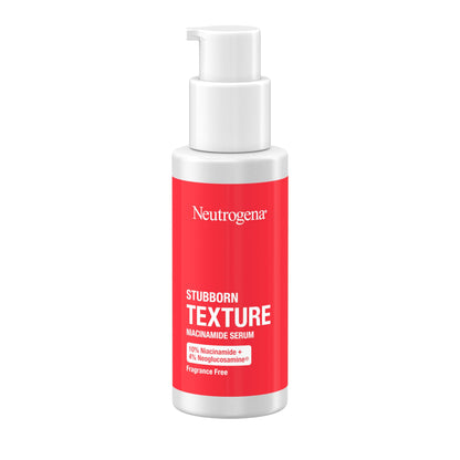 Neutrogena Stubborn Texture Resurfacing Serum – 10% Niacinamide & 4% Neoglucosamine, Fragrance-Free, 1 oz