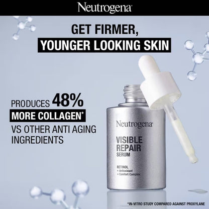 Neutrogena Visible Repair Serum 30ml – Gentle Retinol & Triple Extracts