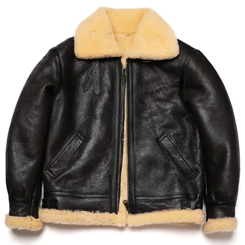 Brown Shearling Flight Jacket