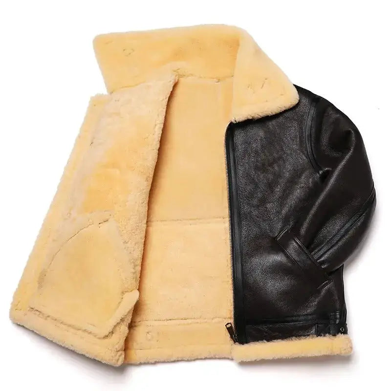 Brown Shearling Flight Jacket