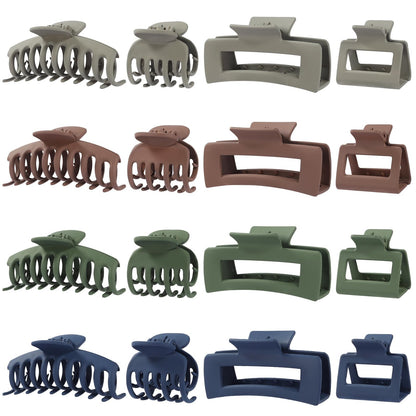 NEW LIVE Hair Claws – 16 Pcs Matte Nonslip Clips for All Hair Types