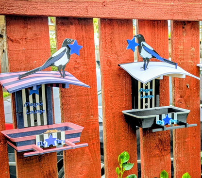 Newcastle United Garden Bird Feeding Station -  NUFC Magpies Garden Decor and Wild Bird Food Feeder Toon Army Gift for Fan