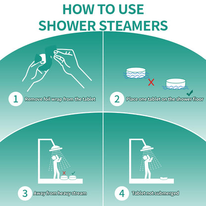 NEWFEIFAN Shower Steamers Aromatherapy 15-Pack – Eucalyptus & Menthol Gift Set