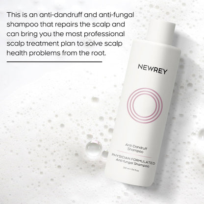 NEWREY 24HR Fast Itch Relief Anti-Fungal Shampoo – Psoriasis, Seborrheic Dermatitis & Folliculitis, Sulfate & Paraben Free, 8.4 fl oz