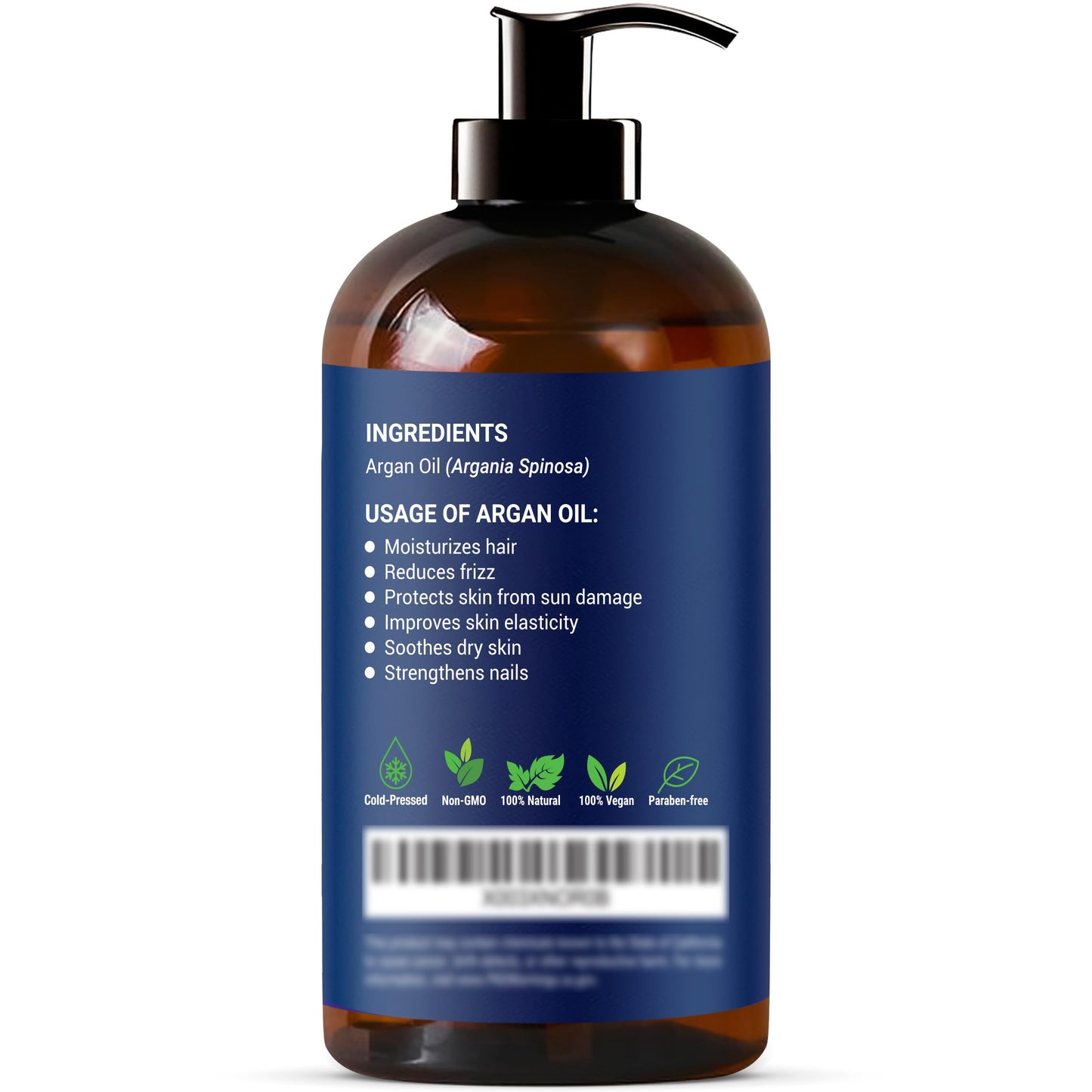 Nexon Botanics Argan Oil for Hair Growth | 8 fl oz, 100% Natural Moroccan Argan Oil for Face, Body & Nails
