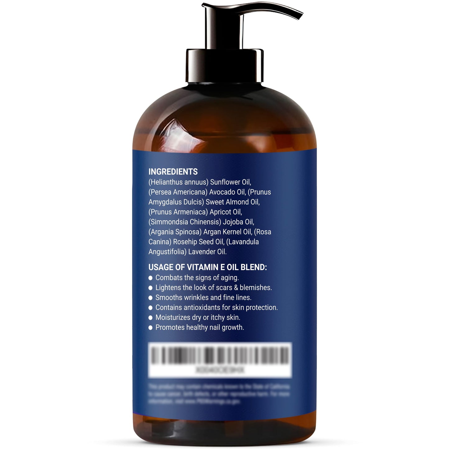 Nexon Botanics Organic Vitamin E Oil Blend – 8 fl oz for Skin, Scar & Face