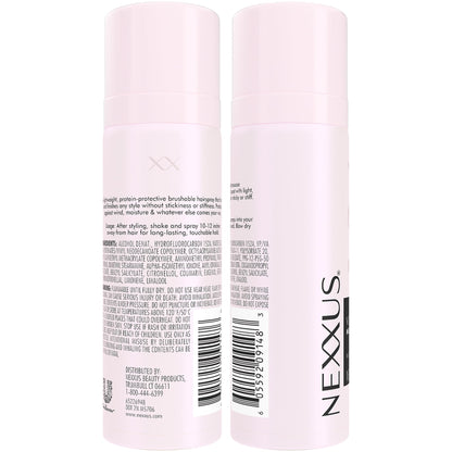 Nexxus Comb Thru Flexible Hold Hairspray – 8-Pack Travel Size, Rose Fragrance, 72-Hour Humidity Shield