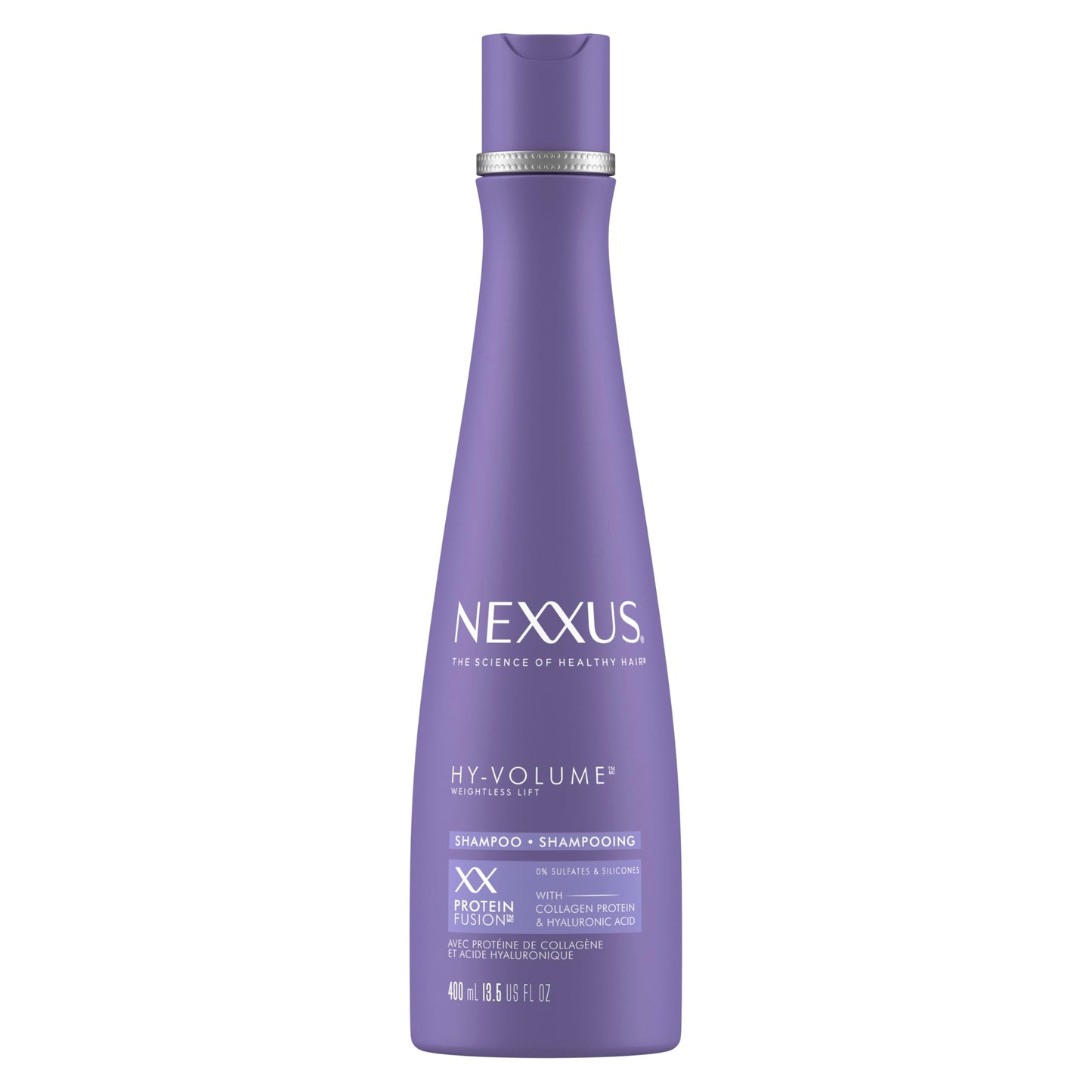 Nexxus HY-VOLUME Weightless Lift Shampoo – 48H Volume, Collagen & Hyaluronic Acid, 13.5 fl oz
