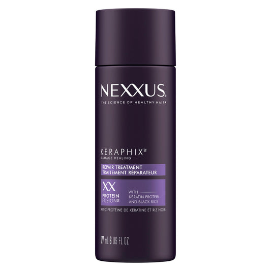 Nexxus Keraphix Damage Repair Pre-Wash Treatment Cream with Keratin Protein & Black Rice – 6 oz