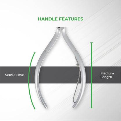 NGHIA Cuticle Nipper D-01 - Stainless Steel, Ergonomic Nail Care Tool