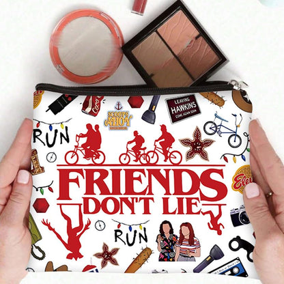 Niarezom Stranger TV Makeup Bag – Movie Theme Cosmetic Bag for Travel