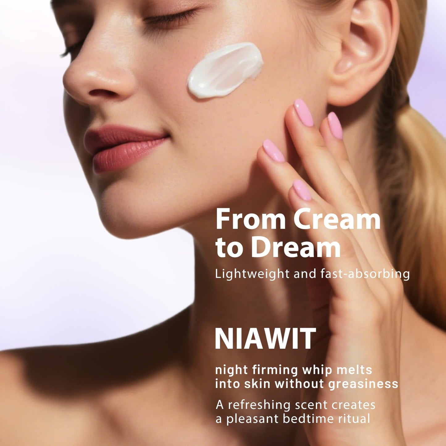 NIAWIT Overnight Toning Body Whip – Clinically Tested Night Cream for Firming & Moisturizing Arms, Thighs & Belly | Sleep-Driven Tone Improvement