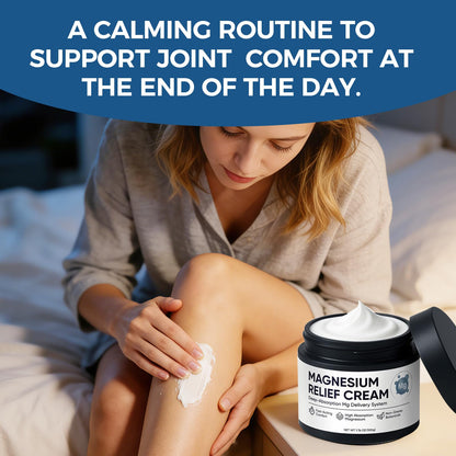 Nichalous Magnesium Joint Relief Cream – Deep Absorption, Fast-Acting, Non-Greasy Lotion (1.76 oz)