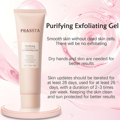 Nichalous Purifying Exfoliating Gel – 2-Pack 50g Gentle Enzymatic Facial Exfoliator