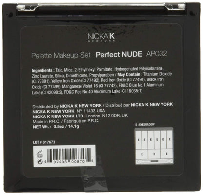 NICKA K Perfect 9 Nude Eyeshadow Palette Set – Travel Size Matte Finish