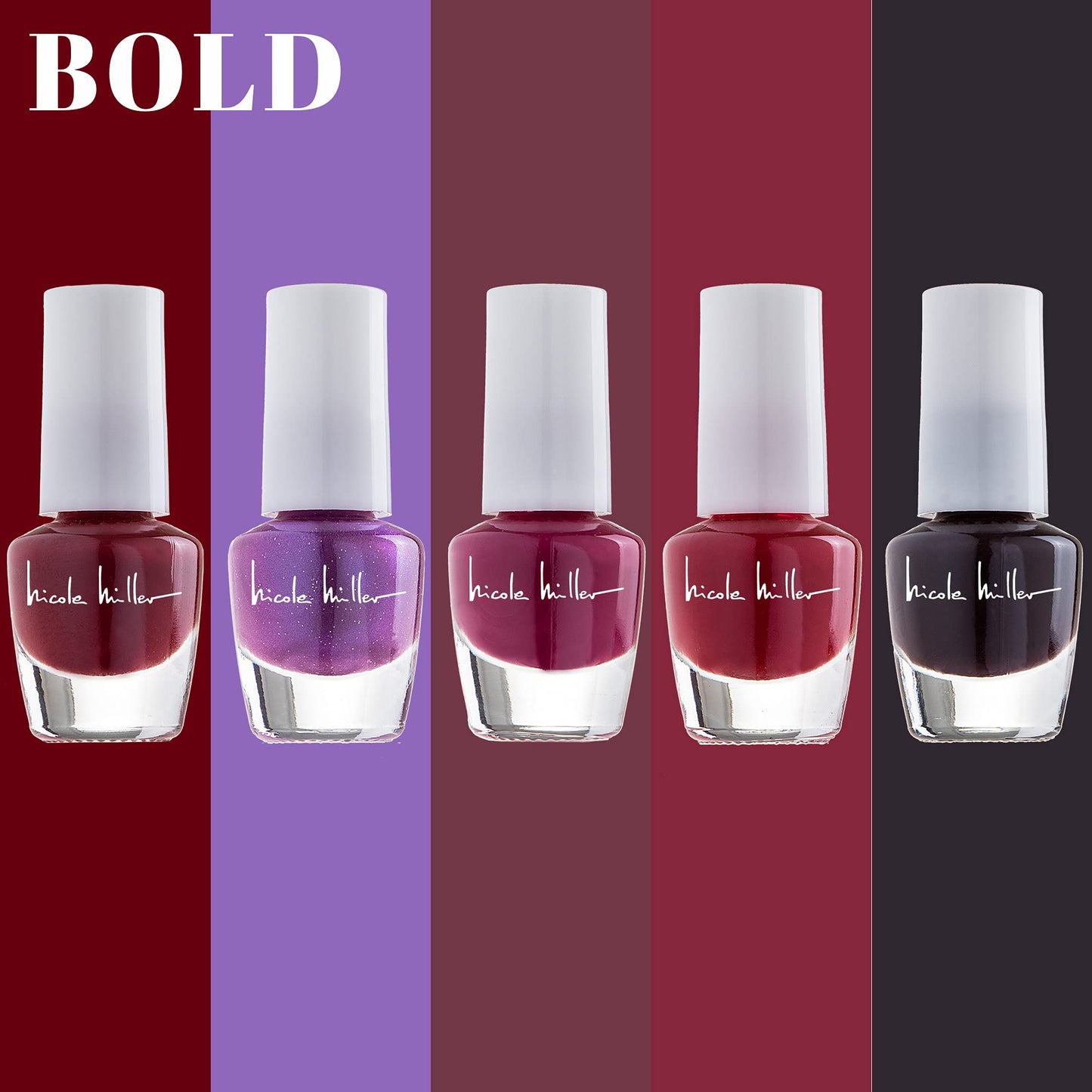 Nicole Miller New York Mini Nail Polish Set — 30 Glossy Shades, 4.5 ml Each