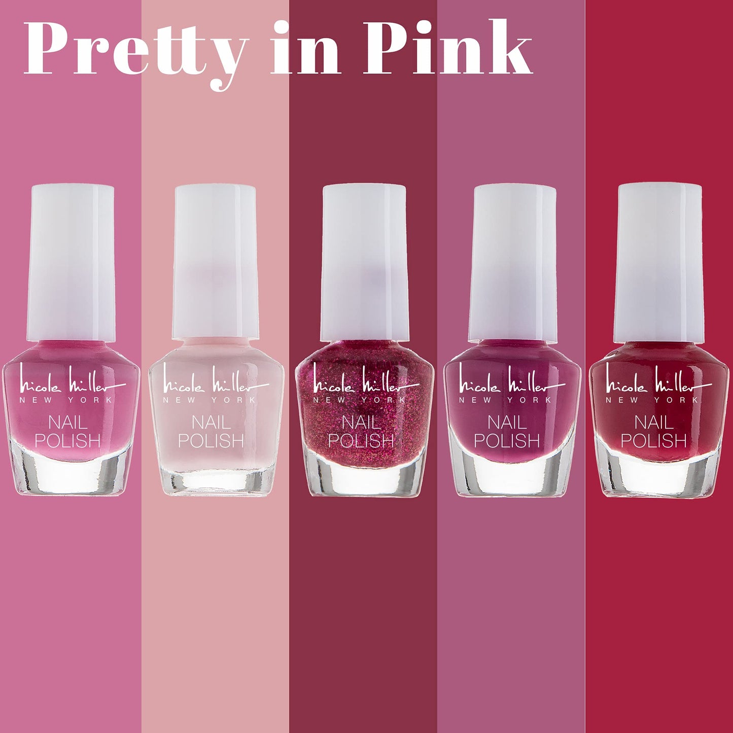 Nicole Miller New York Mini Nail Polish Set — 30 Glossy Shades, 4.5 ml Each
