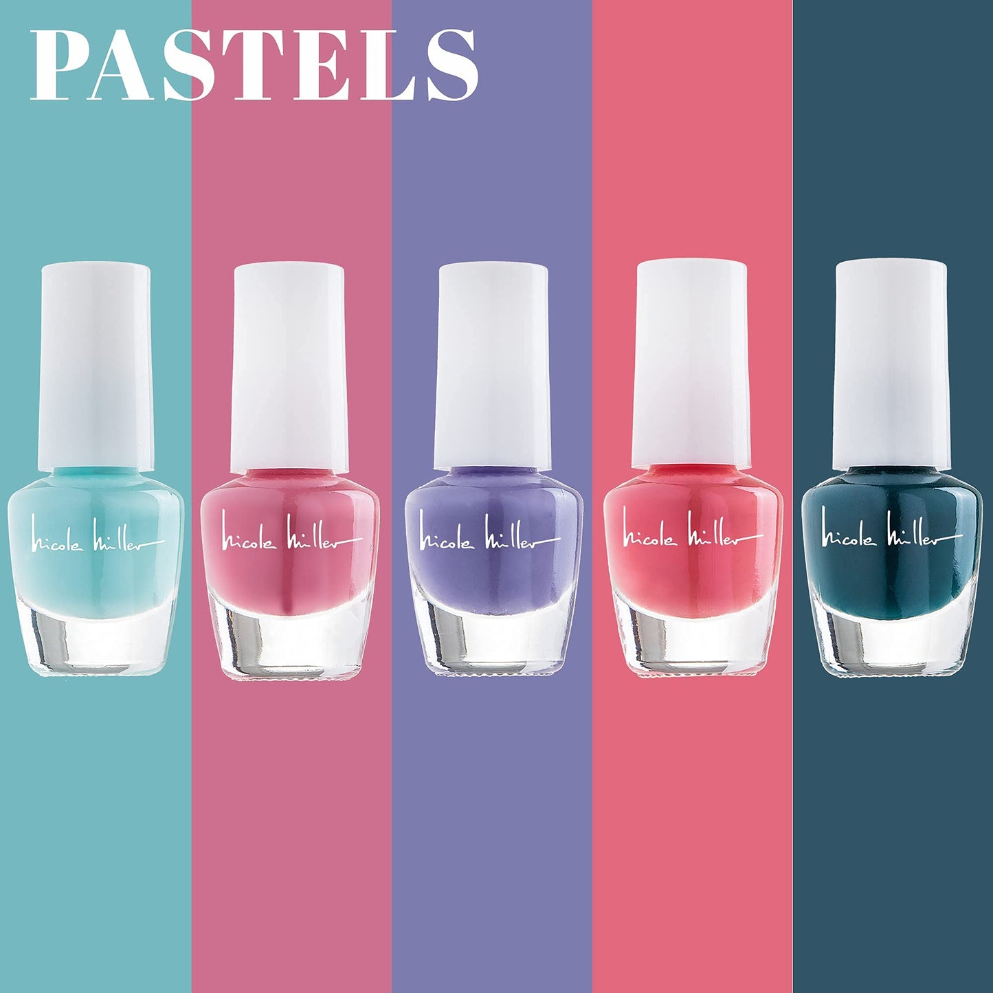 Nicole Miller New York Mini Nail Polish Set – Glossy, Vibrant 2-Pack Collection