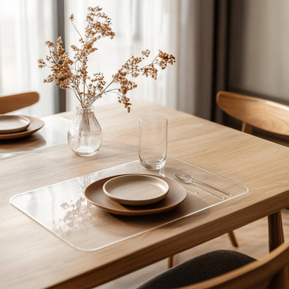 PVC Dining Table Mat - Transparent