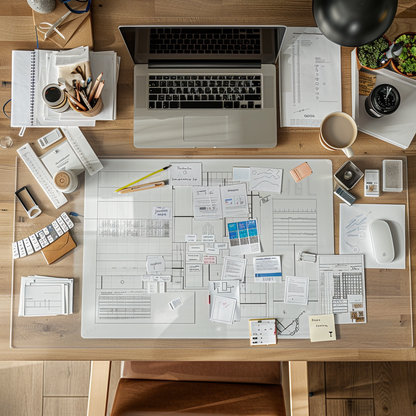 PVC Clear Desk Mat - Transparent