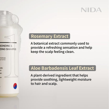 NIDA Ultimate Hair-Bonding & Scalp-Revitalizing Shampoo | Strengthen, Nourish & Refresh All Hair Types | 8.5 oz / 250 ml