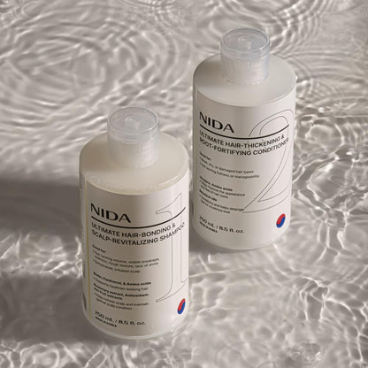 NIDA Ultimate Hair-Bonding & Scalp-Revitalizing Shampoo | Strengthen, Nourish & Refresh All Hair Types | 8.5 oz / 250 ml