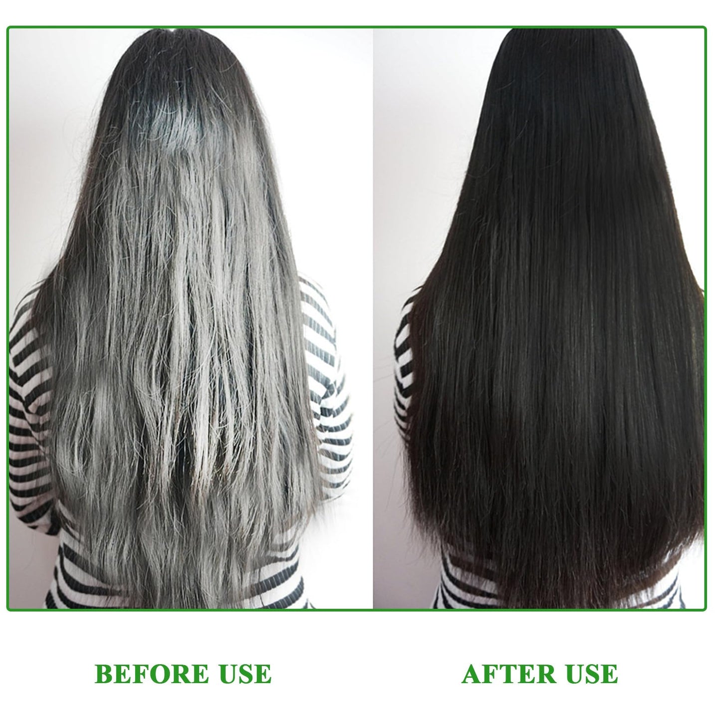 NIFEISHI 3-in-1 Black Hair Dye Shampoo – Natural Herbal Gray Coverage (500ml)