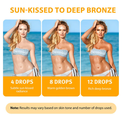 NIFEISHI Sunless Drops to Drink – 60ml Tanning Oil (2pcs) for Natural Glow