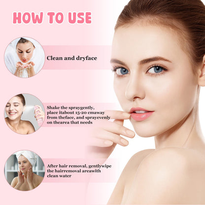 NILUTO 2-Pack Hair Identifier Spray for Face Shaving & Skin Care