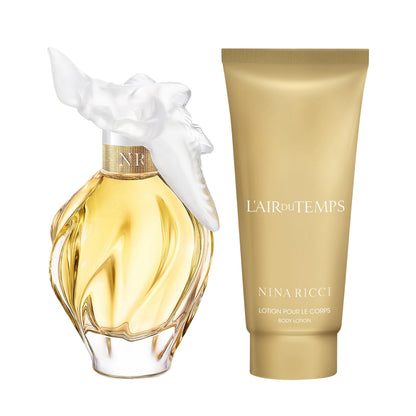 Nina Ricci L'Air Du Temps Gift Set for Women – EDT 1.7 oz + Body Lotion 2.5 oz