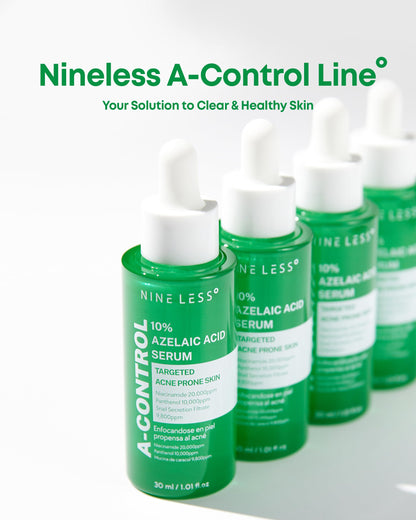 NINELESS 10% Azelaic Acid Serum with Niacinamide & Snail Mucin – Redness Relief & Dark Spot Corrector