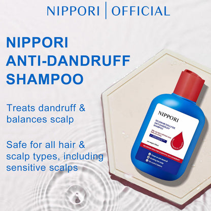 NIPPORI 300ML Selenium Disulfide Anti-Dandruff Shampoo - Oil Control for Men & Women