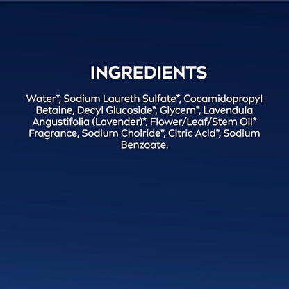 NIVEA MEN Relax 3-in-1 Body Wash – Lavender & Sandalwood, Vegan, pH-Friendly, 3 x 16.9 oz