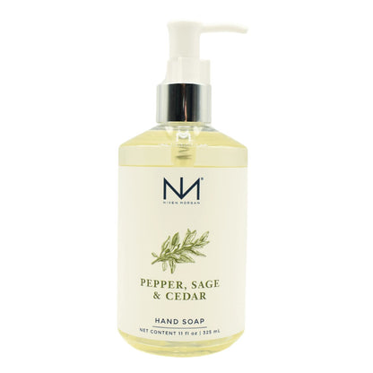 Niven Morgan Pepper, Sage and Cedar Hand Soap – 11 fl oz / 325 ml