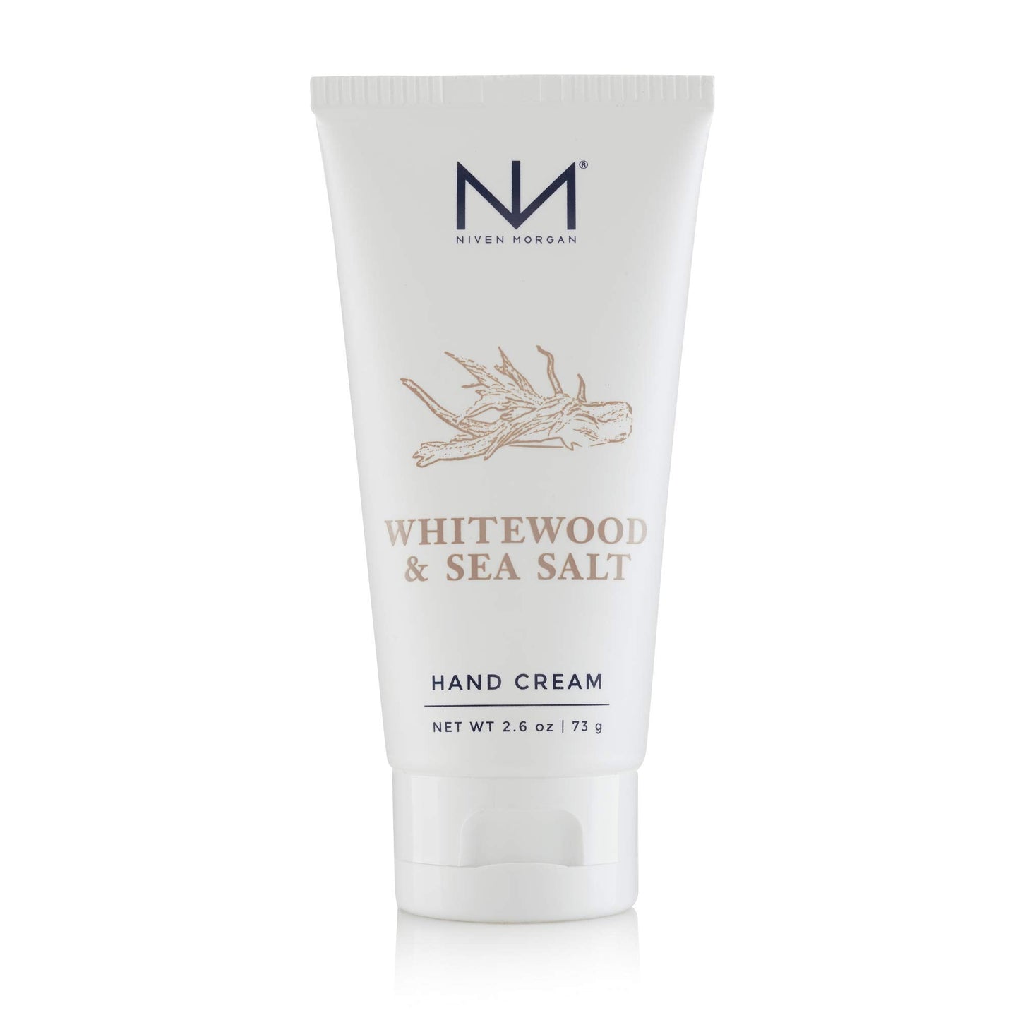 Niven Morgan Whitewood & Sea Salt Hand Cream 2.6 oz – Moisturizing, Non-Greasy Formula