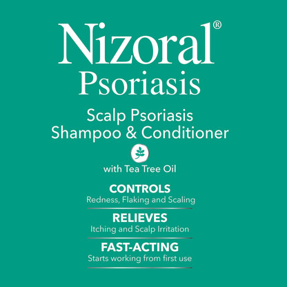 Nizoral Psoriasis Shampoo & Conditioner - 11 oz | Maximum Strength Scalp Relief