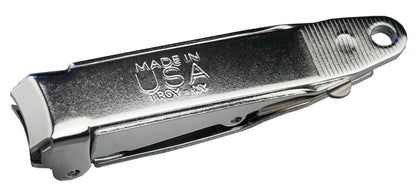 No-mes Fingernail Clipper – Catches Clippings, Built-in Nail File, Made in USA