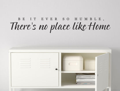No Place Like Home Wall Writing Sticker