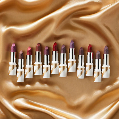 No7 Age Defying Lipstick Soft Cherry | Hydrating Satin Lip Color with Hyaluronic Acid