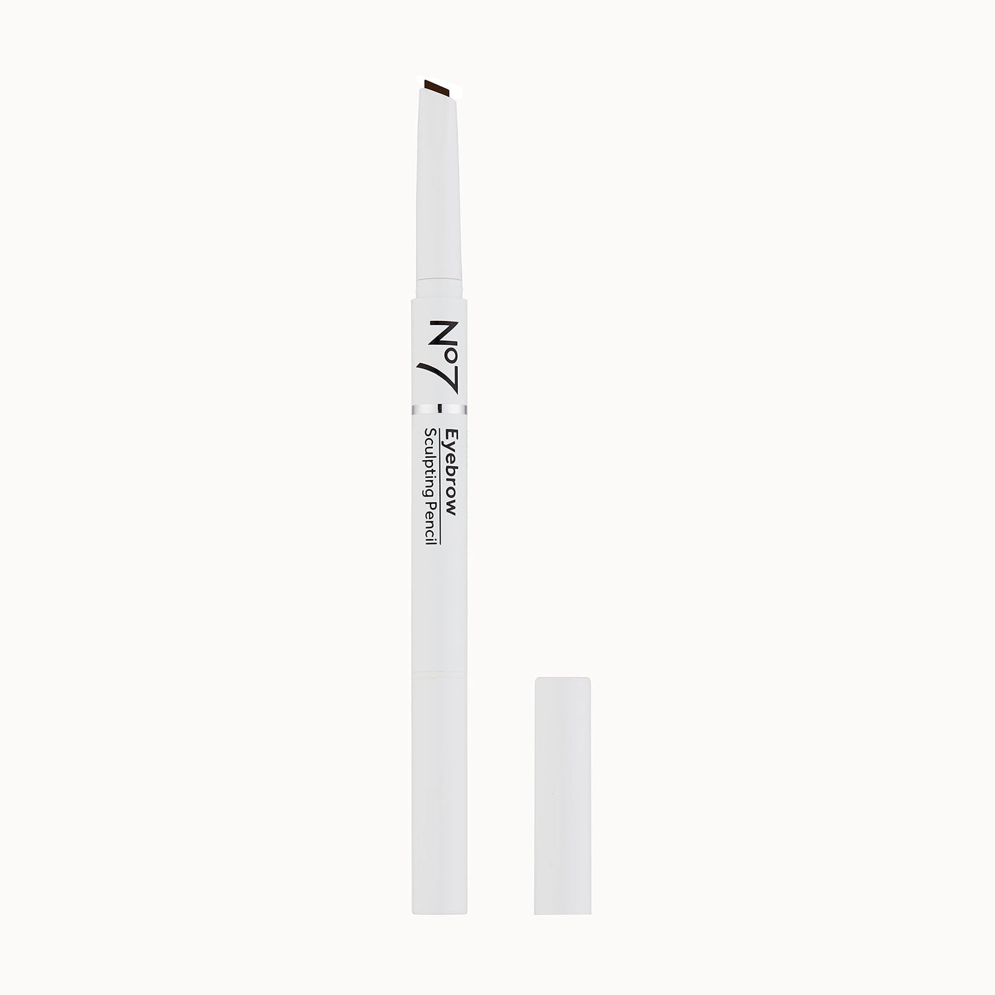 No7 Beautiful Eyebrows Sculpting Pencil – Brown | Precision-Tip with Angled Spoolie