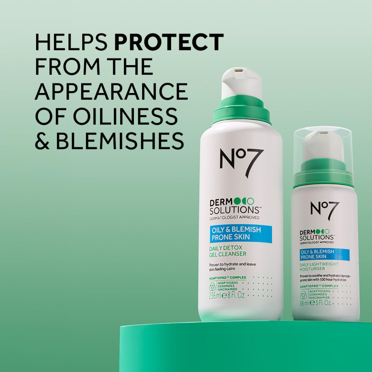 No7 Derm Solutions Daily Detox Foaming Cleanser | Ceramides, Niacinamide & Adaptogens