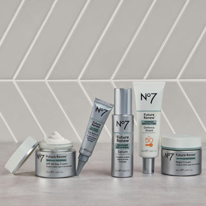 No7 Future Renew Defense Shield SPF 50 – Oil-Free Facial Moisturizer & Sunscreen with Peptides