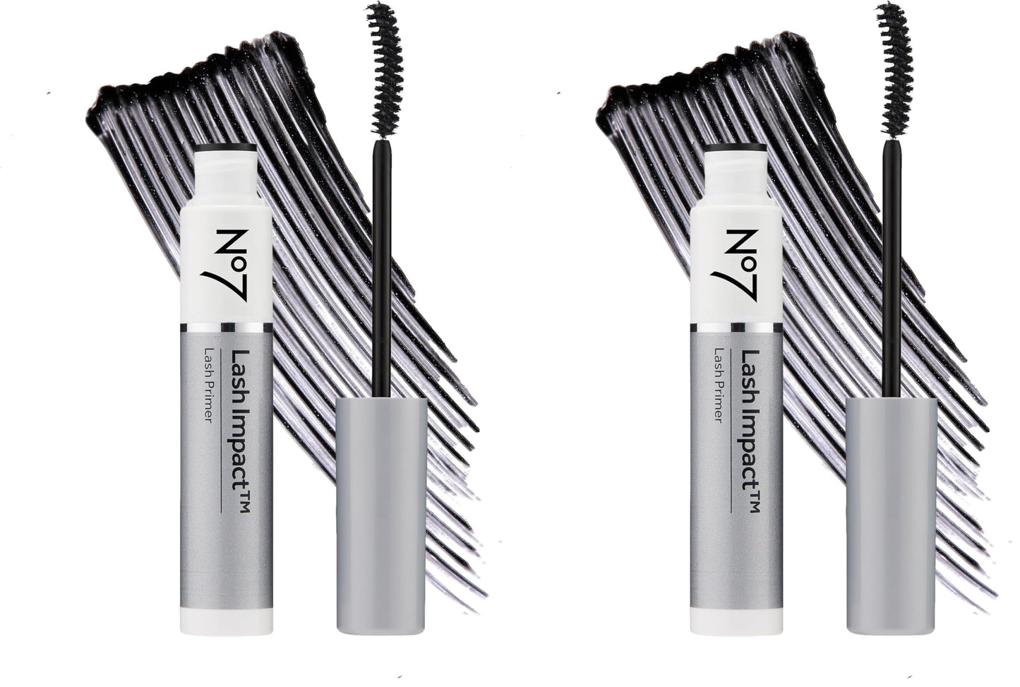 No7 Lash Impact Lash Primer — Defines, Primes & Volumizes Lashes (Pack of 2)