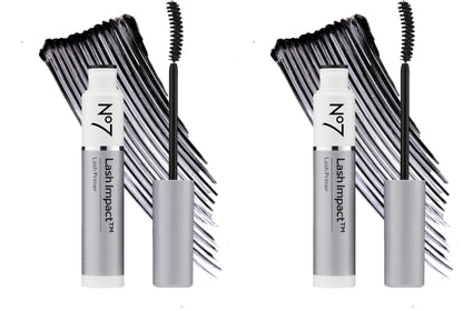 No7 Lash Impact Lash Primer — Defines, Primes & Volumizes Lashes (Pack of 2)