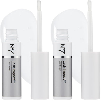 No7 Lash Impact Serum - Fuller Lashes & Brows in 8 Weeks (6.1ml) Pack of 2