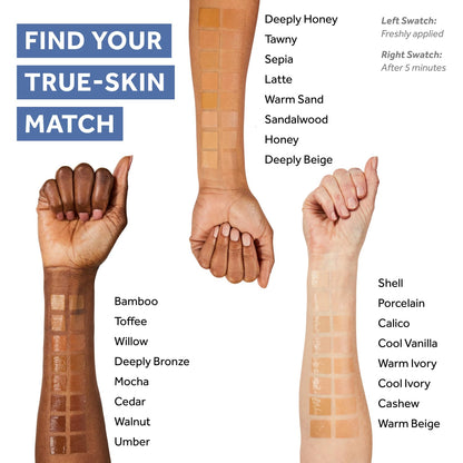 No7 Lift & Luminate Triple Action Serum Foundation - Umber | Dewy Base with SPF 15