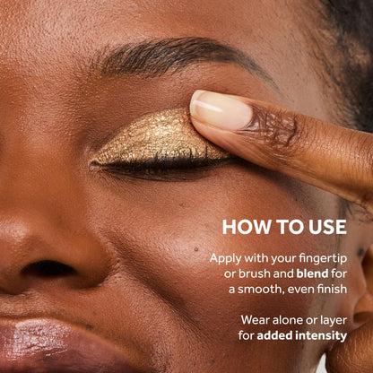 No7 Pro Artist Gilded Glimmer Cream Eyeshadow – Buildable Forest Gold Shimmer (3.4g)
