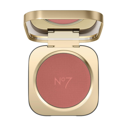 No7 Pro Artist Luxe Powder Blush for Cheeks – Buildable, Silky Finish Rose (5g)